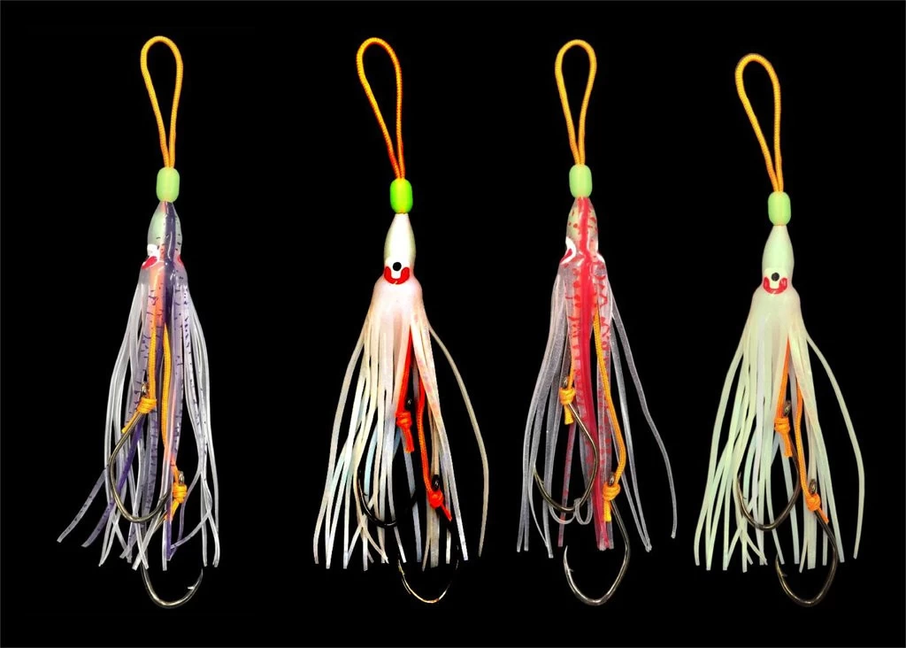 DEGA UV Octopus Beifänger-Vorfach Mit Zwei Haken – Bild 2