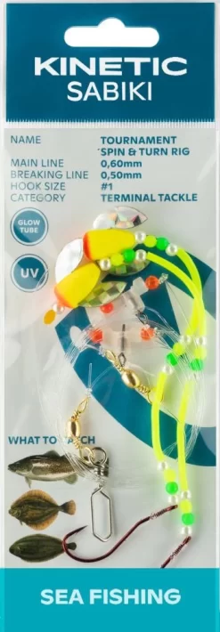 Kinetic Sabiki Tournament Spin&Turn - Vorfach