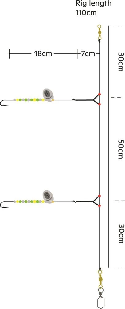 Kinetic Sabiki Scandic - Vorfach 4 Kinetic Sabiki Scandic - Vorfach – Bild 4