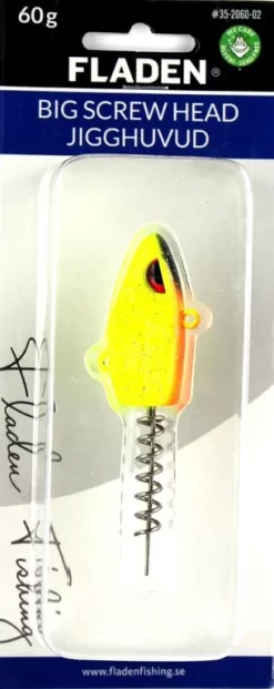 FLADEN Jig Head Mit Bait Screw -Sportfischen Fladen Big Screw Head YellowR5Rm1wPohk5Ce 1280x1280