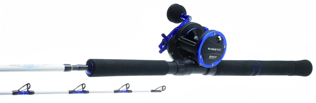 KINETIC ZEXUS "BLUE" COMBO 3-teilig - Rute Mit Rolle 6 KINETIC ZEXUS "BLUE" COMBO 3-teilig - Rute Mit Rolle – Bild 6