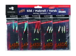 Kinetic Sabiki Rigs - 5er-Set - Dorsch-Makrele-Seelachs