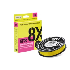 Sufix SFX 8 Carrier Braid - 8-fach Geflochtene Schnur 135m -Sportfischen Sufix SFX 8X Hot Yellow 763952 1280x1280